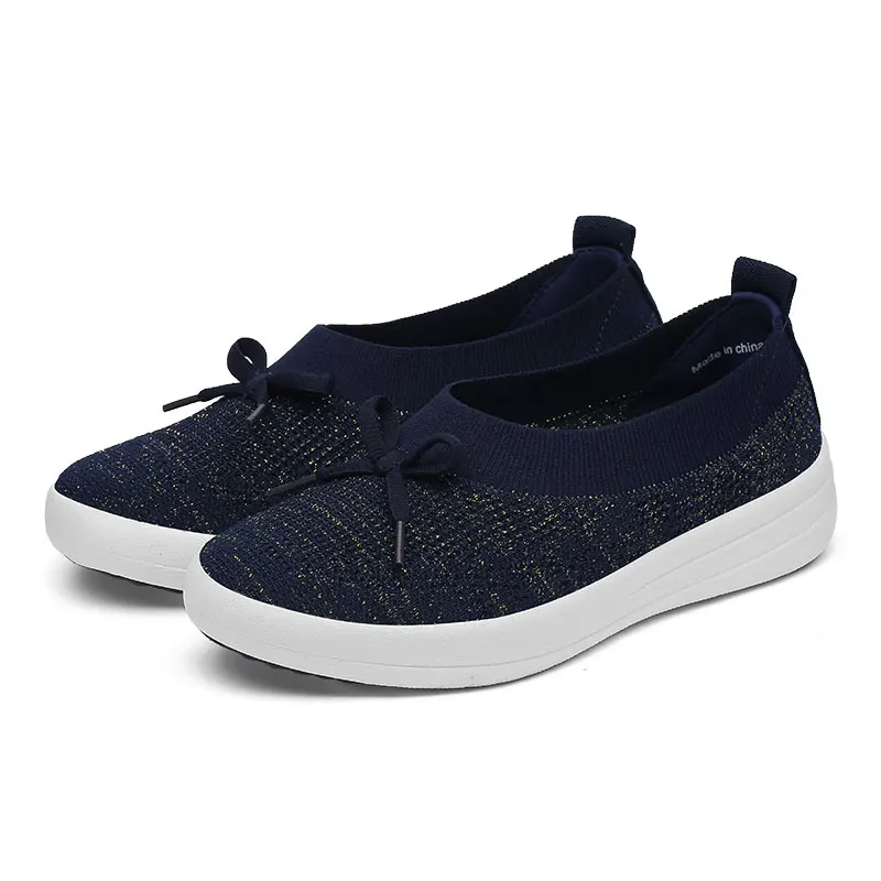 Синий MWY/Повседневная Женская Тканевая обувь; chaussure Femme; обувь на плоской подошве без застежки; прогулочная обувь; летние кроссовки; Вулканизированная обувь - Цвет: Синий