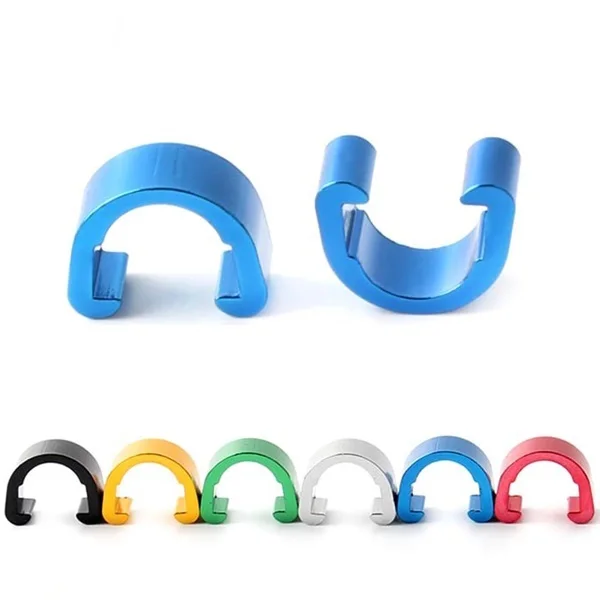 

10pcs aluminium alloy mountain bike road bicycle c clips housing hose guide for brake cable/derailleur line case c-buckle clasps