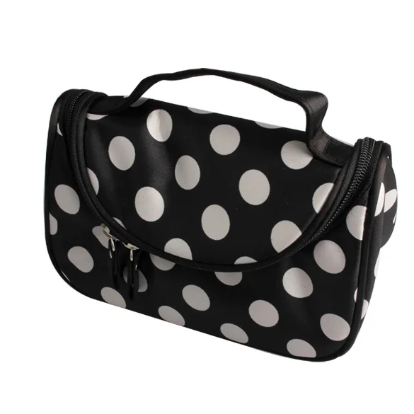 Новое поступление косметичка в горошек Женская несессер дорожная
