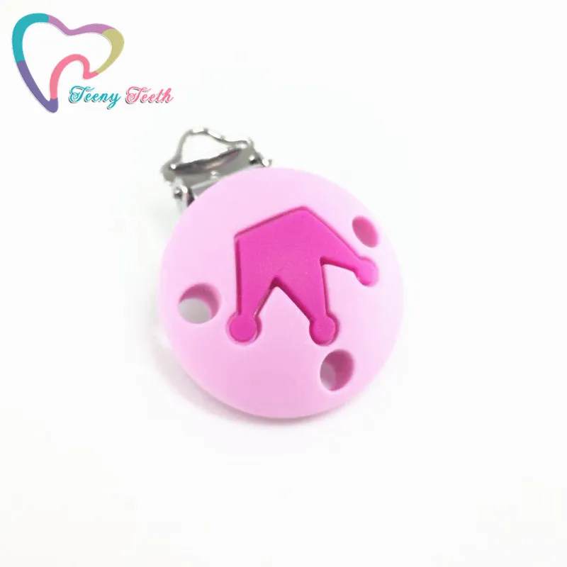 Teeny Teeth 1 PC Pacifier Clip Round Crown Chain Silicone Selectable Teething Beads Suspender | Украшения и аксессуары