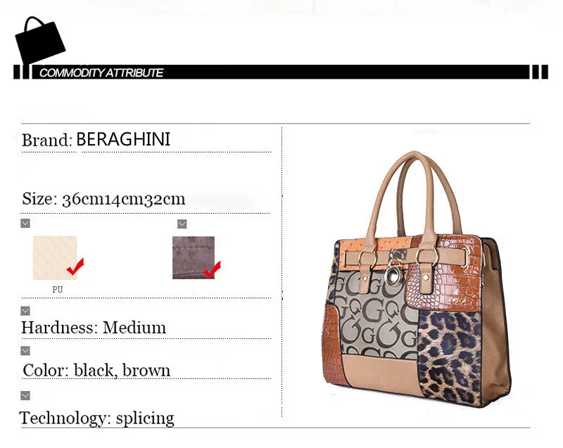 Модные женские Сумки С Короткими Ручками брендовые искусственная кожа под леопарда сумка женская сумка-тоут роскошные женские печатные сумка из лоскутов