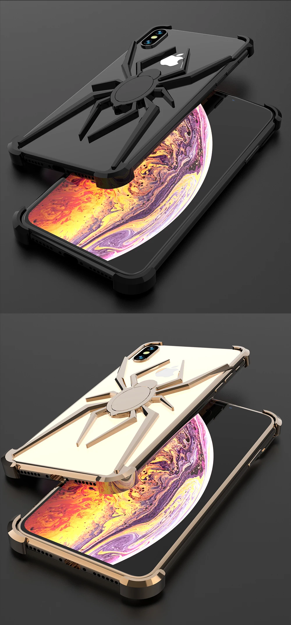 Чехол Spider The element stents для Apple iPhone 7 8 Plus, чехол для iPhone x Coque для iPhone Xr X Xs Max, роскошный ударопрочный чехол