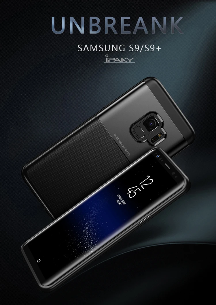 Для samsung S9 Plus Чехол IPAKY S9 Note 9 S10e PC Гибридный Силиконовый защитный чехол мягкий чехол для samsung Galaxy S10 Plus чехол