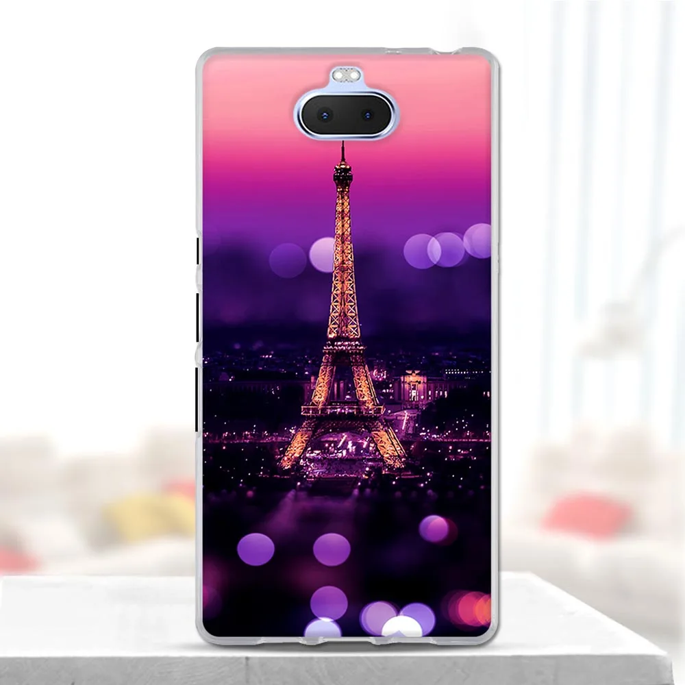 Чехол для Sony Xperia 10 Plus мягкий силиконовый 3d милый чехол чехлы | Мобильные телефоны