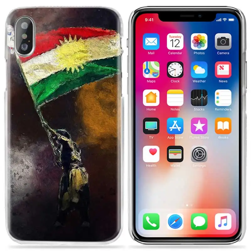 05 Чехол Kurdistan с флагом львом для iPhone XS Max XR X 10 7S 8 6 6S Plus 5S SE 5 4S 4 5C Прозрачный жесткий пластиковый чехол для телефона 11 - Цвет: 05