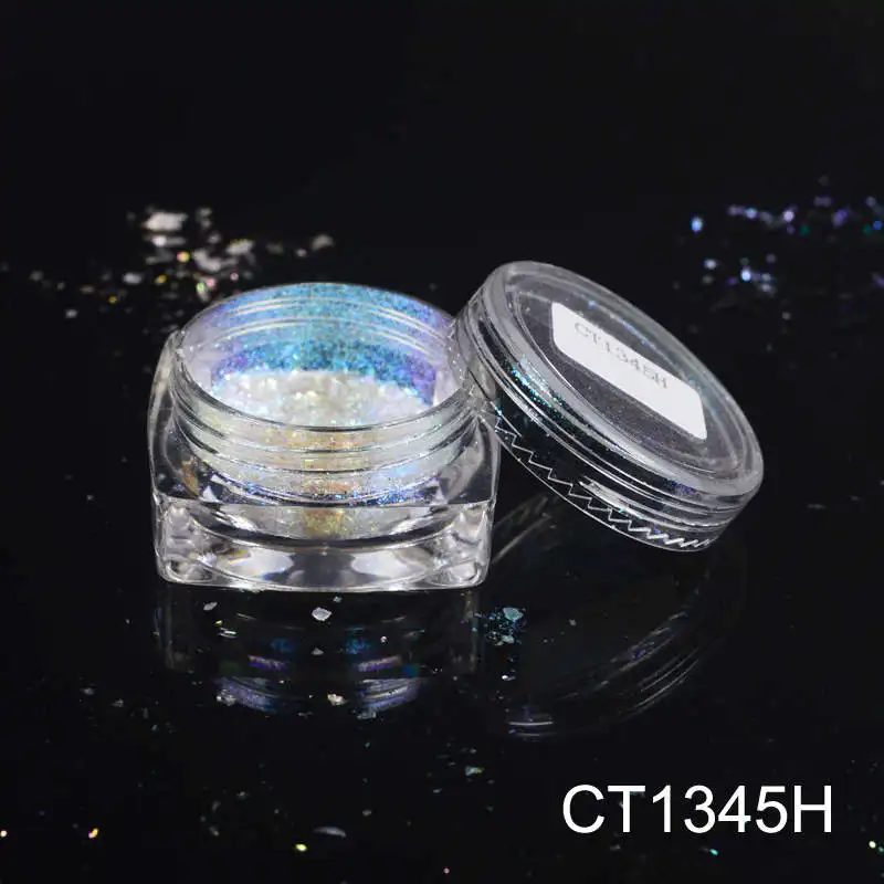 CT1345H ZKO 0,2 г сверкающие Необычные Блестки для ногтей, Типсы, украшения, цветной хамелеон, дизайн ногтей, красота, пудра для ногтей - Цвет: CT1345H