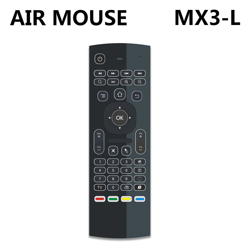 SZBOX новейшая воздушная мышь MX3-L Поддержка ИК обучения MX3 L с подсветкой высокая стабильность