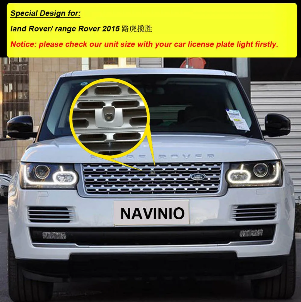 Автомобильная фронтальная камера с логотипом для land Rover range Rover Водонепроницаемая HD камера ночного видения