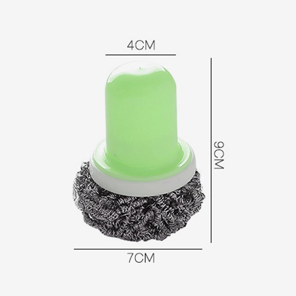 9X7X4 см Проволока из нержавеющей стали губка мяч с ручкой Кухня чистые инструменты