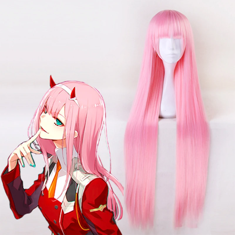 

Anime DARLING In The FRANXX Cosplay Wigs Zero Two Cosplay Wig Heat Resistant Synthetic Wig Hair Halloween Carnival Party Women