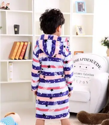 Подарки зима весна теплые детские комбинезоны Детские фланелевые халаты с