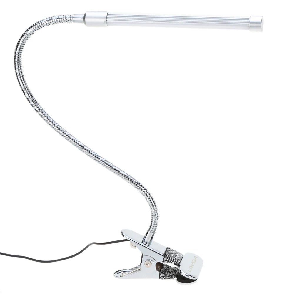 USB зажим LED Настольная лампа Регулируемый на гибкий свет для чтения исследование 6