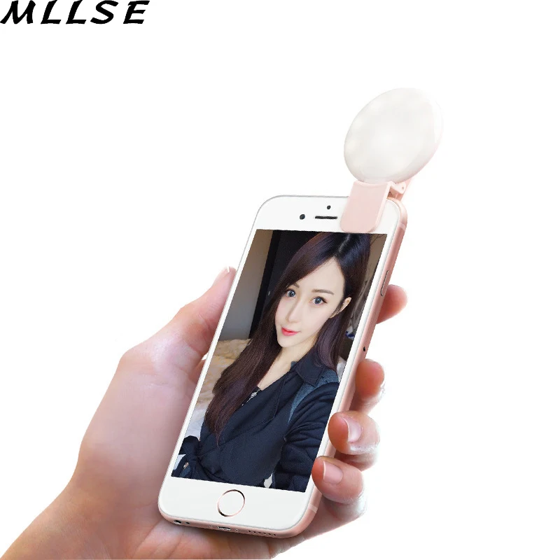 MLLSE Selfie Flash Led заполнить свет лампы Камера фотографии фонарь для телефона iphone X 8 7