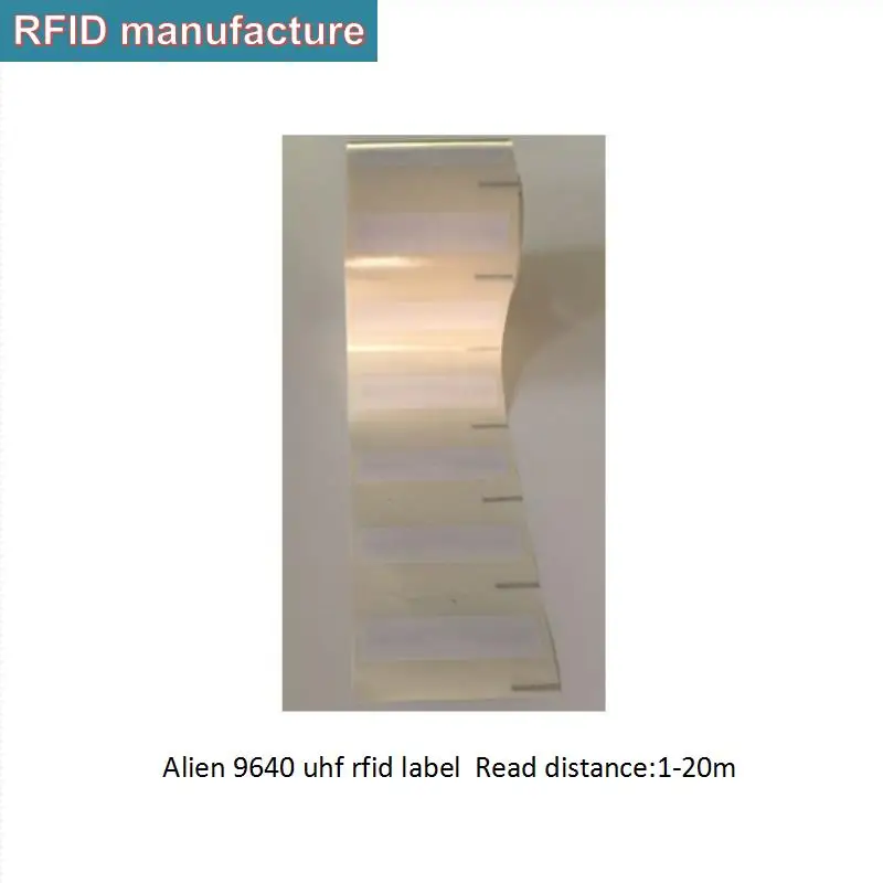 

75*30mm 10pc Alien 9662 chip antenna 940-960mhz long range passive uhf epc gen2 rfid Adhesive sticker paper uhf rfid labels tag