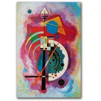 free shipping modern canvas paintings wassily kandinsky wall art hand painted oil painting set bar dinning room decorative