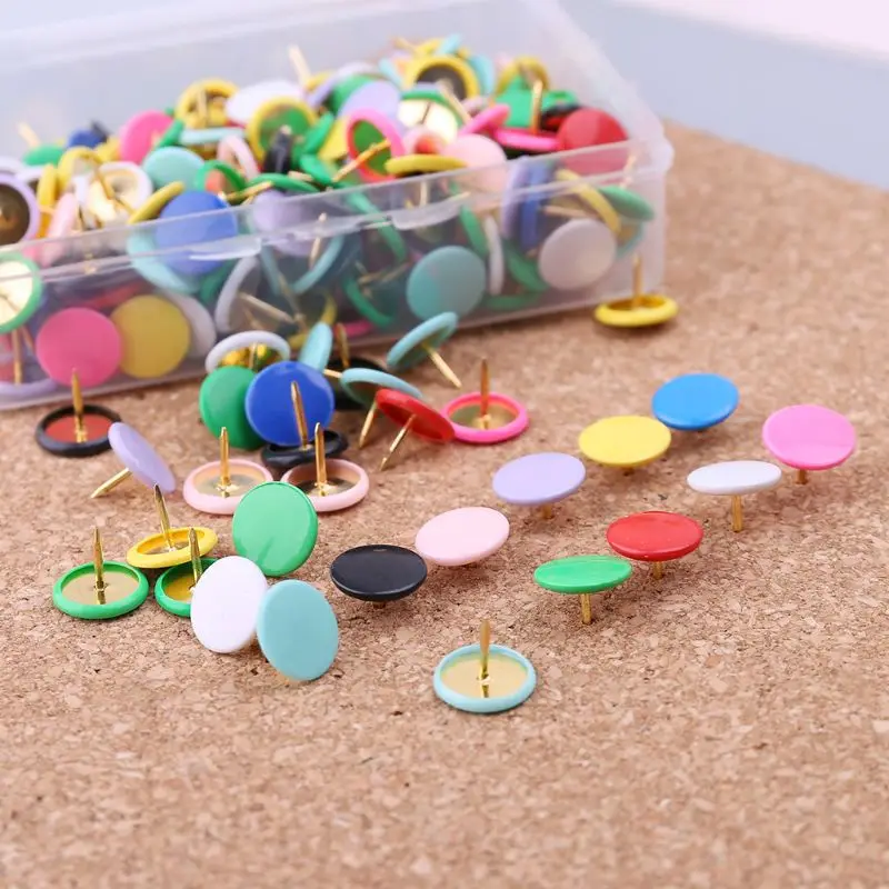 300 шт. уникальные разноцветные Pushpin Thumbtack для дома и офиса штифты рисования