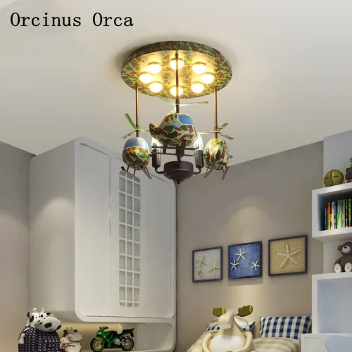 Потолочная люстра для мальчиков креативная мультяшная Люстра спальни детская