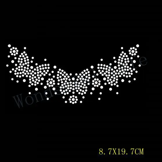 

Free Shipping hotfix rhinestonesnice butterfly strips Heat transfer design iron on motifs DIY motif