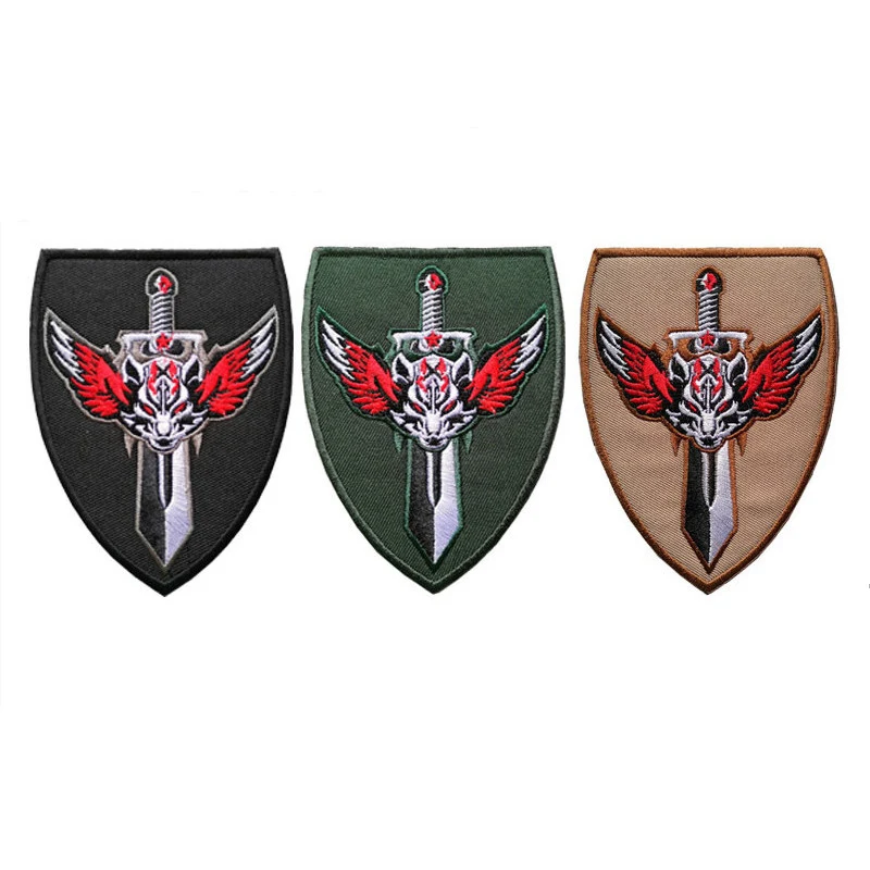 3 шт. нашивка с вышивкой военный волк Боевая тактическая Волшебная повязка на