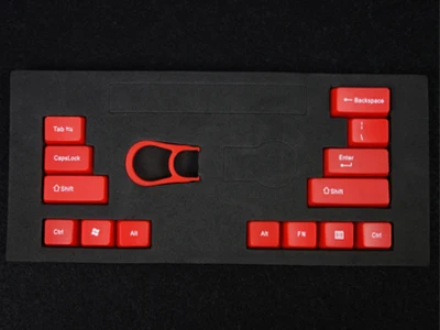 14 keycaps-red ABS подсветка 14 Keycap OEM профиль Стандартный ключ Ctrl Alt Shift для IKBC AKKO механическая клавиатура - Цвет: 14 keycaps-red