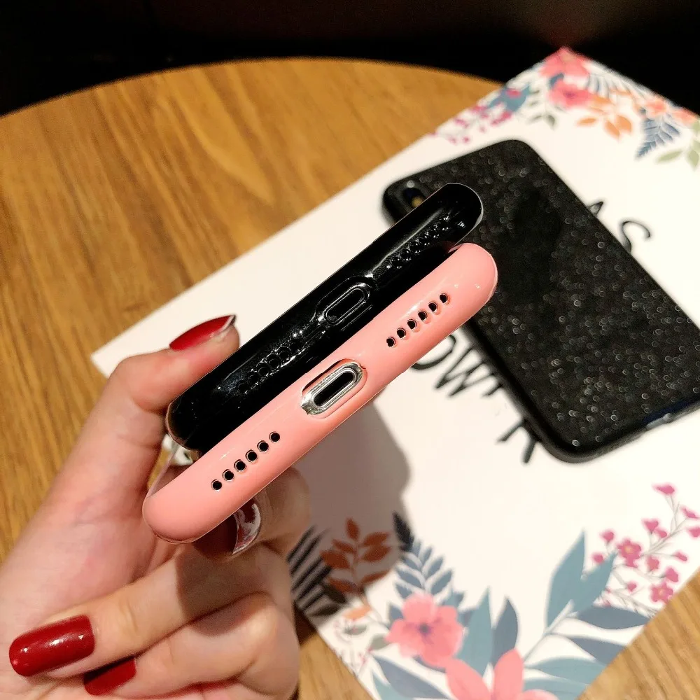 100% Оригинальный чехол для iphone X XR XS Max блестящее Перо пара моделей 8 7 6 6s Plus|Бамперы|