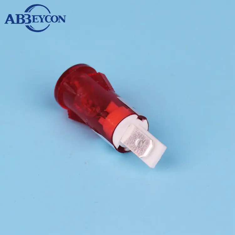 Мини индикатор ABBEYCON 10 мм 220 В световой сигнал пожарная сигнализация