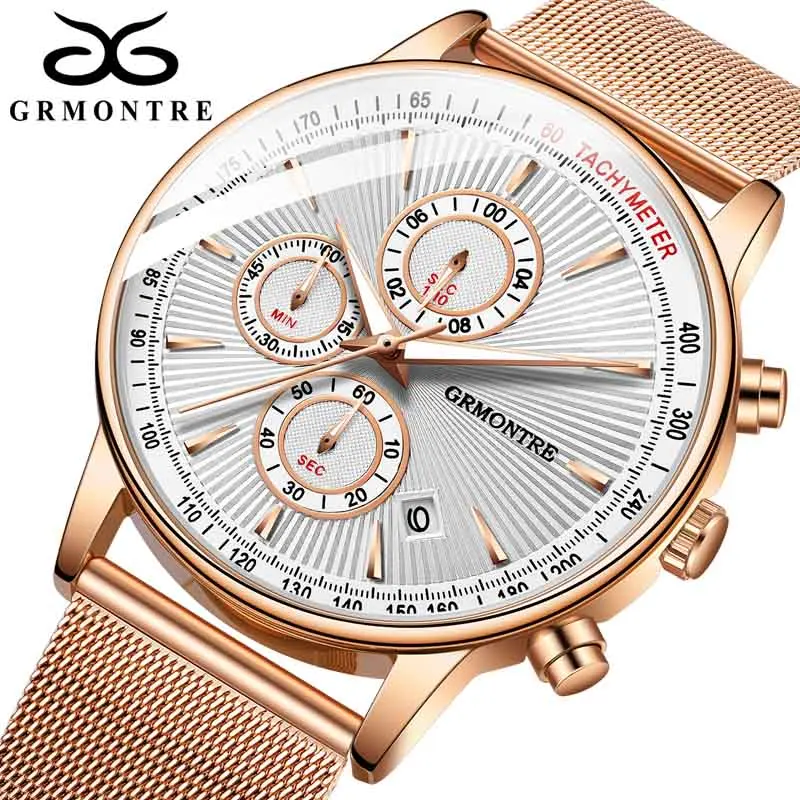 Новинка 2019 модные мужские часы Роскошные военные кварцевые ведущей марки