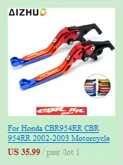 Для HONDA CBR954RR CBR954 RR CBR 954 RR 2002-2003 Тормозной Рычаг Сцепления Мотоцикла выдвижная регулируемая рукоятка руль