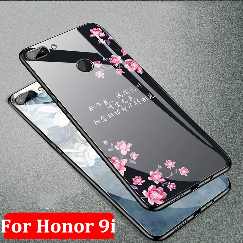 Чехол для Huawei Honor 9i чехол с закаленным стеклом телефона 9 i защитный кожаным