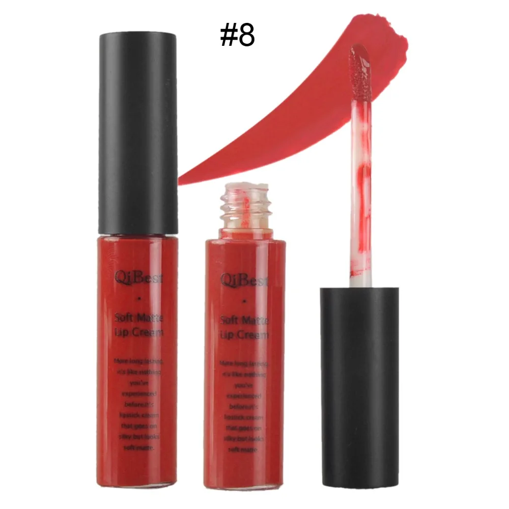 Мягкий матовый крем блеск для губ 24 34 цветов долговечный водостойкая