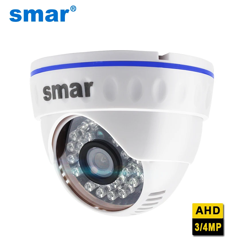 Smar 4MP 3MP AHD Камера видеонаблюдения Ночное видение купольная камера HD фильтр