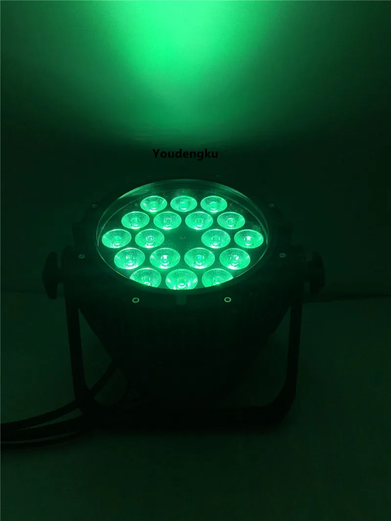 8 шт. без Шум 6IN1 водонепроницаемый led Пар Может свет для наружного rgbwa УФ 6in1 18x18 Вт