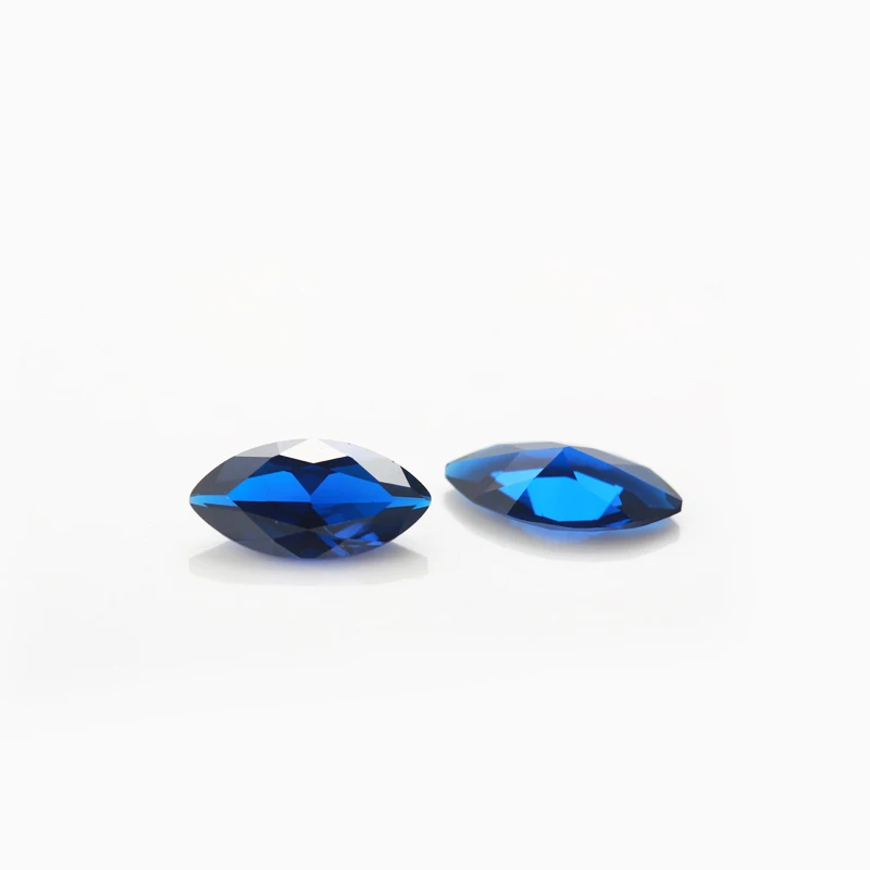 50 шт. синтетические синие камни в форме маркиза 2x4 ~ 8x16 мм 112 #|stones for jewelry|loose beadsbeads blue