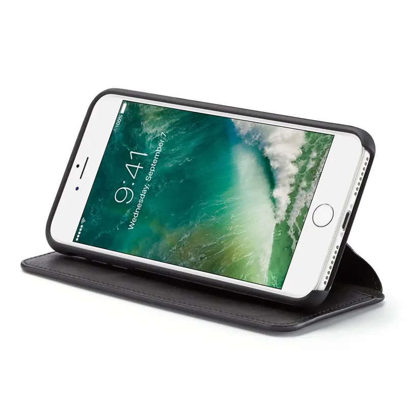 Магнитный Флип-кейс MAKEULIKE для iPhone 7 8 Plus, гибридный Чехол из искусственной кожи, чехол-кошелек для iPhone 7 8 Plus