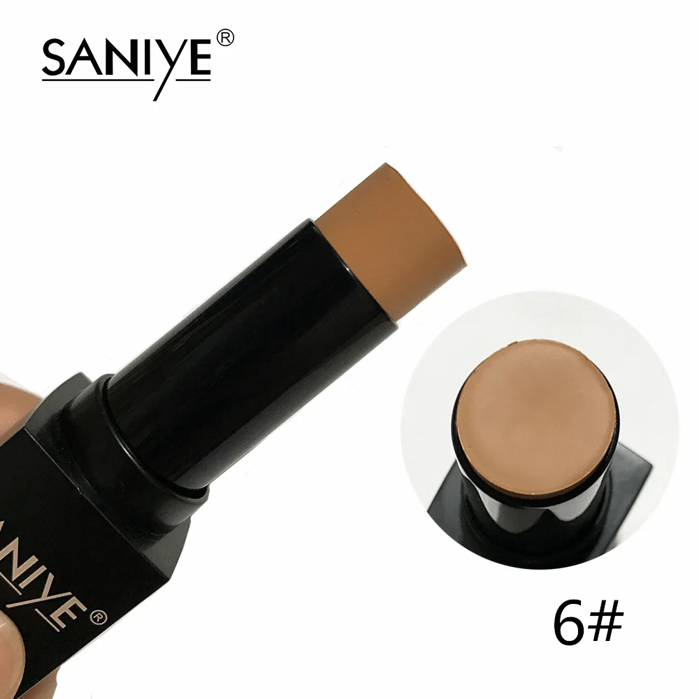 SANIYE, 1 шт., основа для макияжа, полное покрытие, контур, консилер для лица, основа, Праймер, увлажняющий крем, маскирующий порошок, бронзатор, консилер, Стик, R85 - Цвет: 06