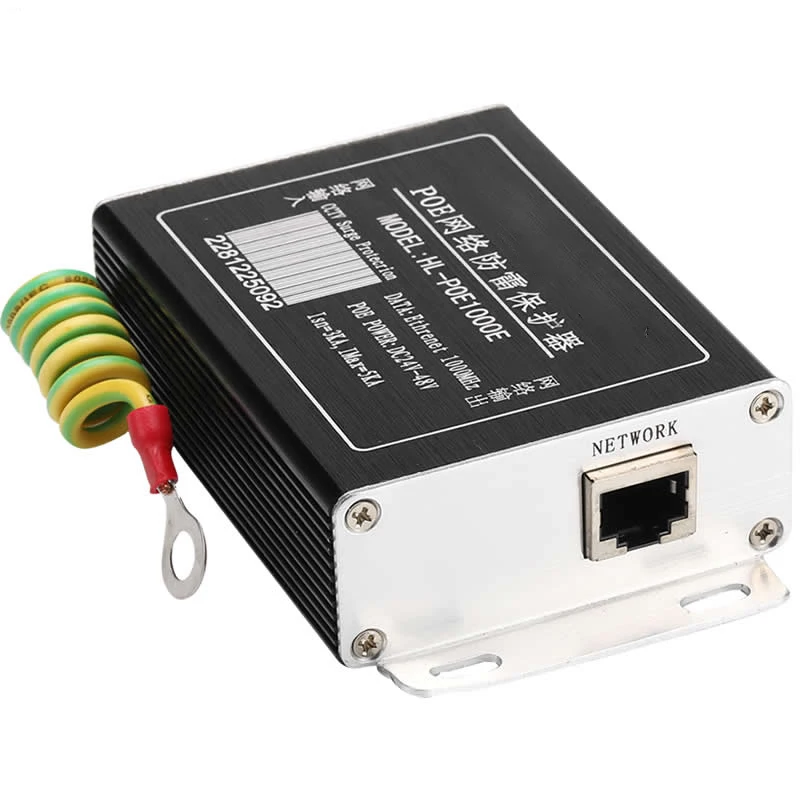 Сетевой стабилизатор напряжения POE 1000M сетевой молниеотвод RJ45 защита для IP Камеры