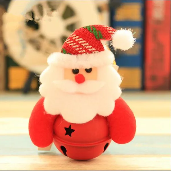 Jingle колокольчики Рождественская елка украшения Санта-Клаус натальный Колокольчик Рождественские украшения для дома Рождественский кулон Navidad год - Цвет: Santa Claus