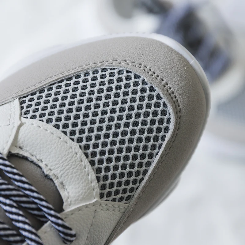 Женские кроссовки; коллекция года; basket femme tenis feminino; белые туфли на платформе; женские кроссовки с круглым носком и кружевом; женская летняя обувь