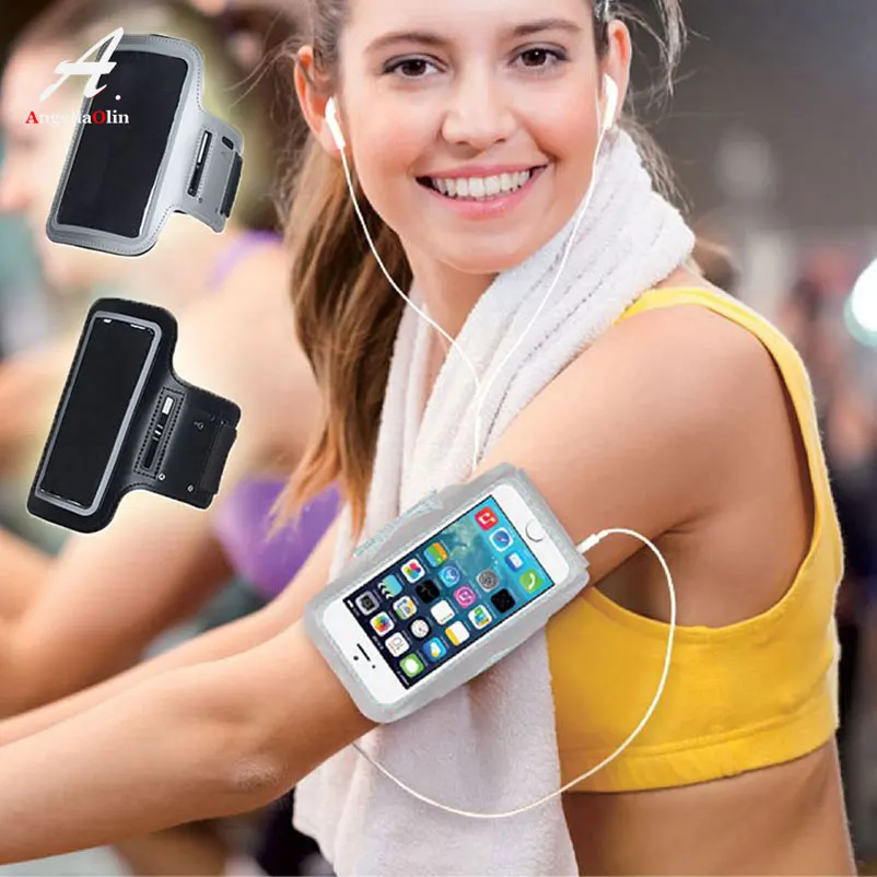 Серые спортивные нарукавники водонепроницаемые для iphone 11 11r Pro 5 5s 5c SE X 10 8 6s 7 plus 4 4s