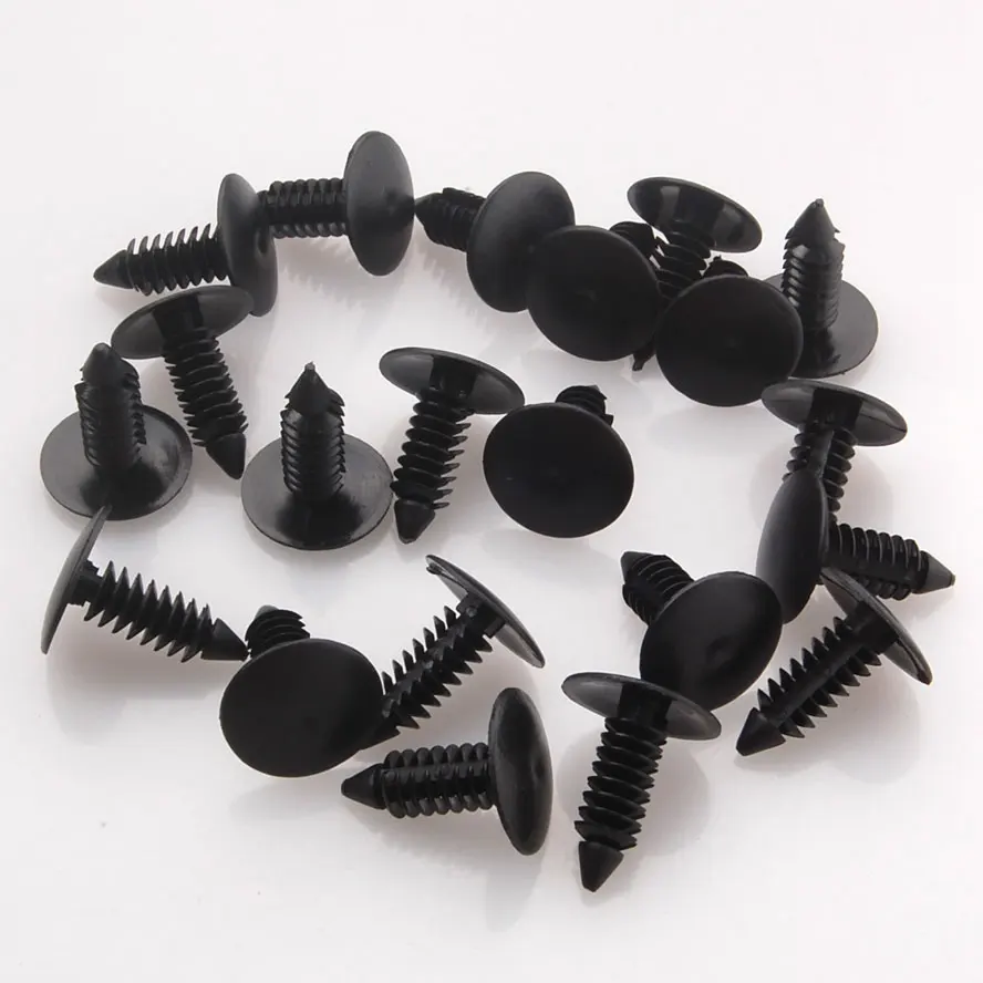 

100Pcs Black Nylon Clips Replaces 6030441/ 1595864 For G-M Chrysler Ford 200 300C Town & Country Cirrus PT Cruiser Sebring Aspen