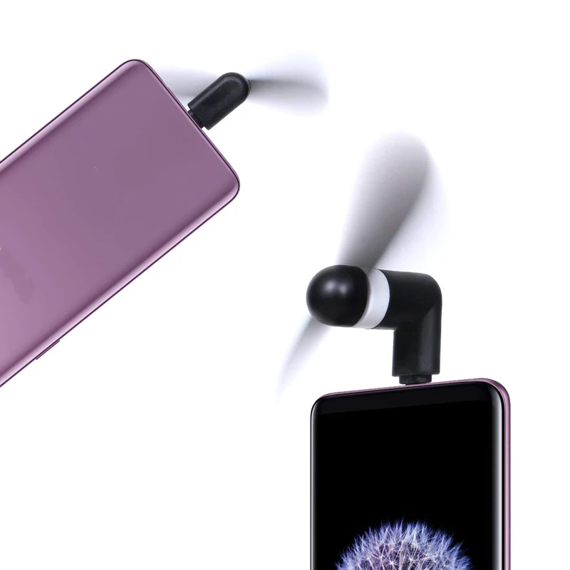 10 шт. type C Mini USB C телефонный вентилятор для Android samsung Galaxy S8 S8 Plus S9 Pixel Nexus 6p huawei P9 P10 Plus P20 гаджет крутой вентилятор