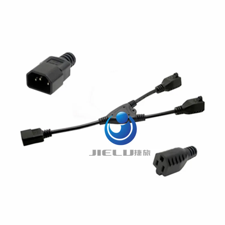 Power Adapter cable Y-Splitter C14 to2x 5-15R 1ft 10 pcs | Обустройство дома