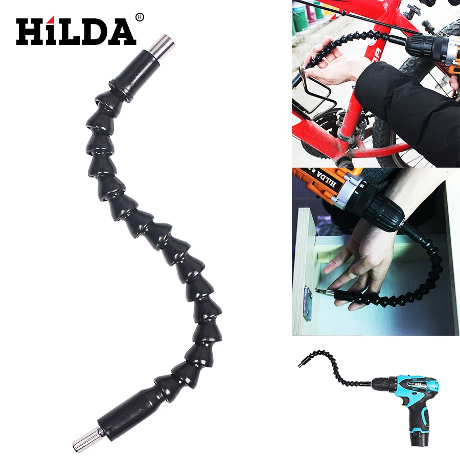 HILDA 1" Гибкая удлинительная Отвертка Держатель сверла гибкие биты гибкий вал сверла dremel аксессуары