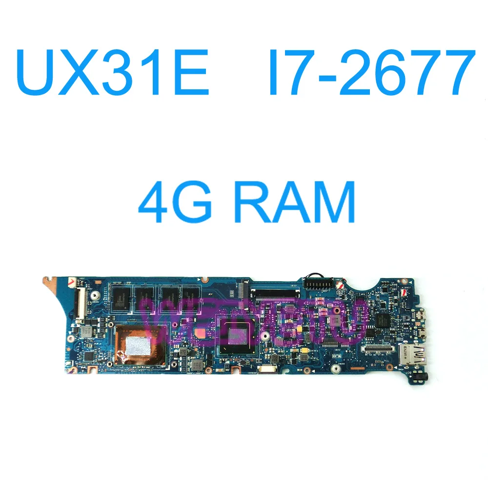 

High Quality UX31E Motherboard For ASUS ZenBook UX31E Mainboard With i7-2677 CPU Processor 4G Memory On board 100% tested