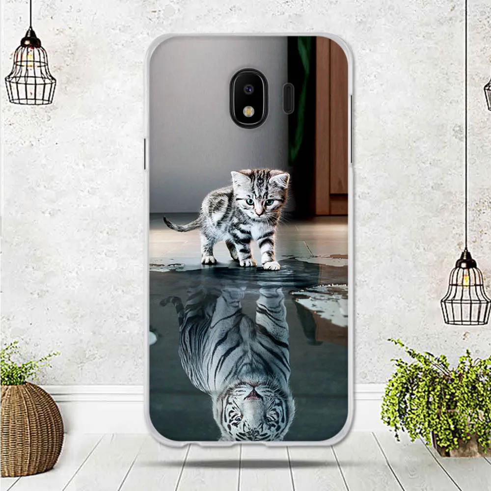 Чехол для Samsung Galaxy J4 2018 чехол Funda милый телефона из ТПУ J400F накладка|Бамперы| |