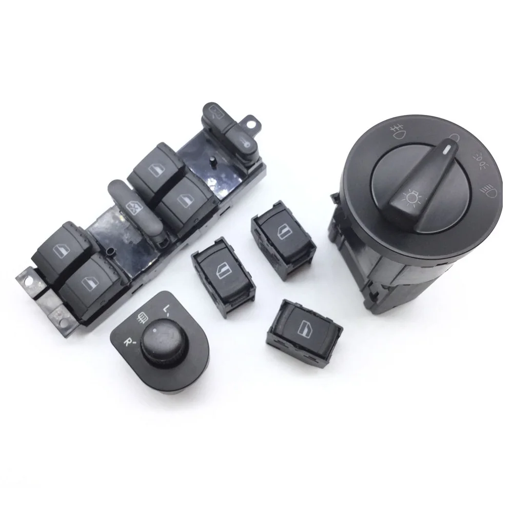 Переключатель окон для зеркальной фары 3B0959855B VW JETTA GOLF MK4 POLO BORA Passat B5 BEETLE OE: 1C0941531