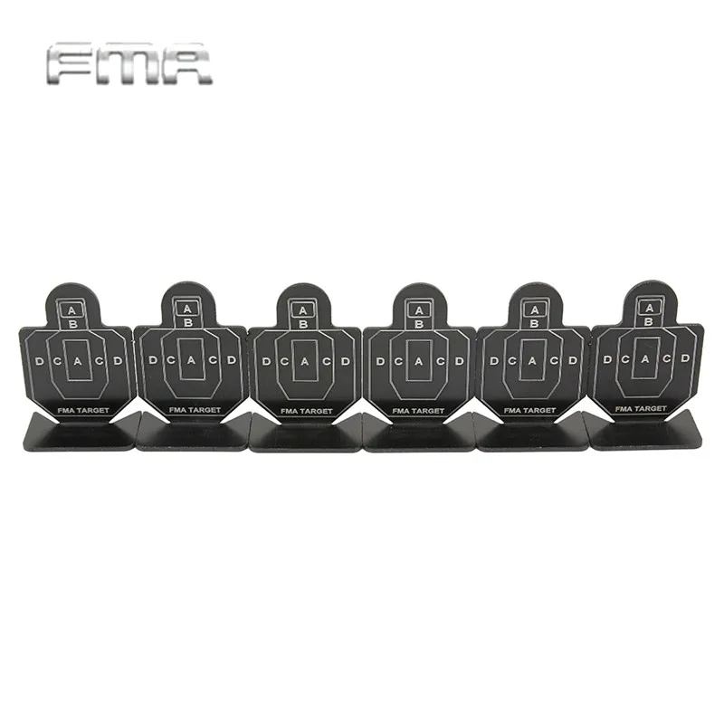 FMA 6 Pcs Airsoft Shooting Target Set Durable Metal Archery Kit Tactical Hunting Shooting Target For BB Pellet Practice