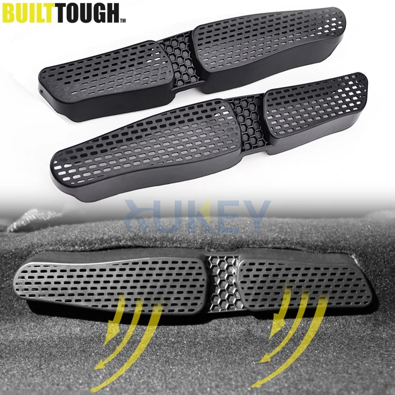 2Pc For VW T-ROC T Roc 2017-2019 Rear Seat Footwell AC Heater Air Conditioner Duct Grille Vent Outlet Cover Covers Stickers Tray |