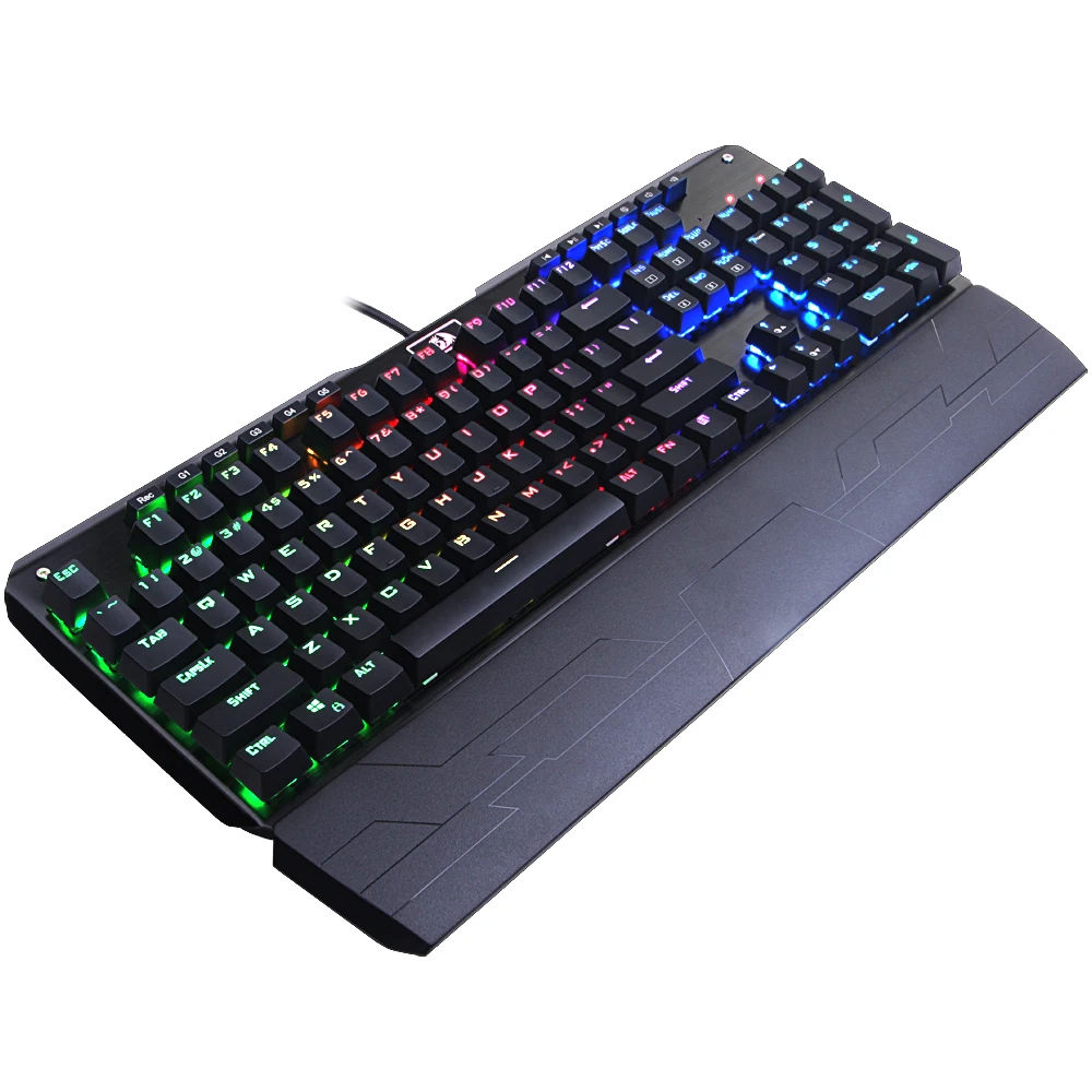 Механическая клавиатура Redragon K555 INDRAH игровая с RGB подсветкой 104 клавиш подставкой