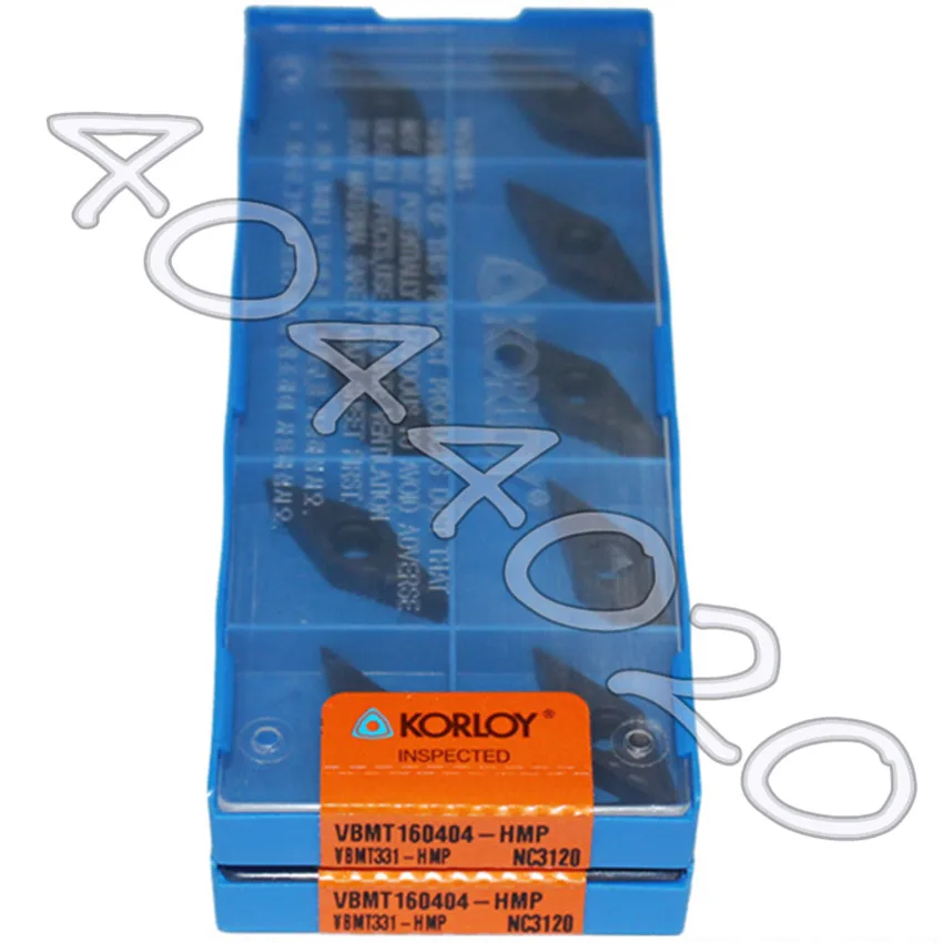 

VBMT160404-HMP NC3120 VBMT331-HMP NC3120 10 шт./кор. KORLOY Carbide blade